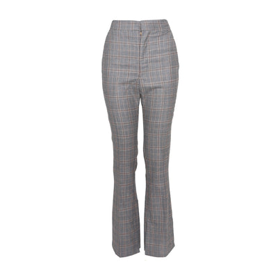 TOGA PULLA ARCHIVES Grey Checkered Wool Pants / matching Belt Corset