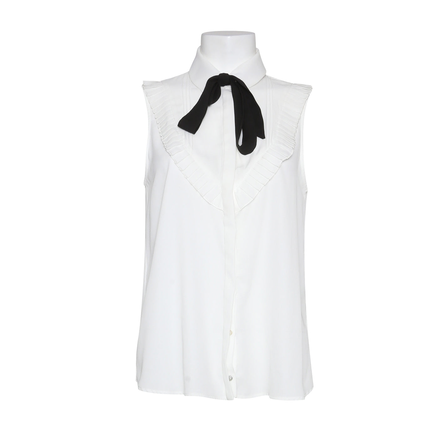 ZARA Black Bow Sleeveless Blouse