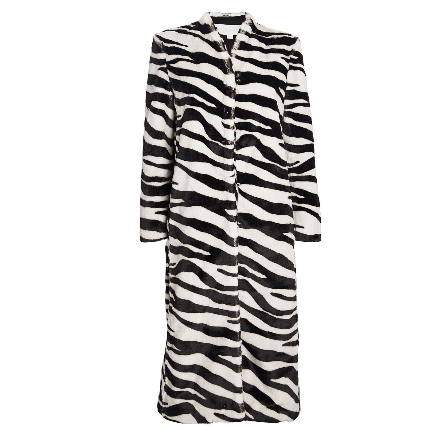 Michelle Mason Zebra Faux Fur Coat