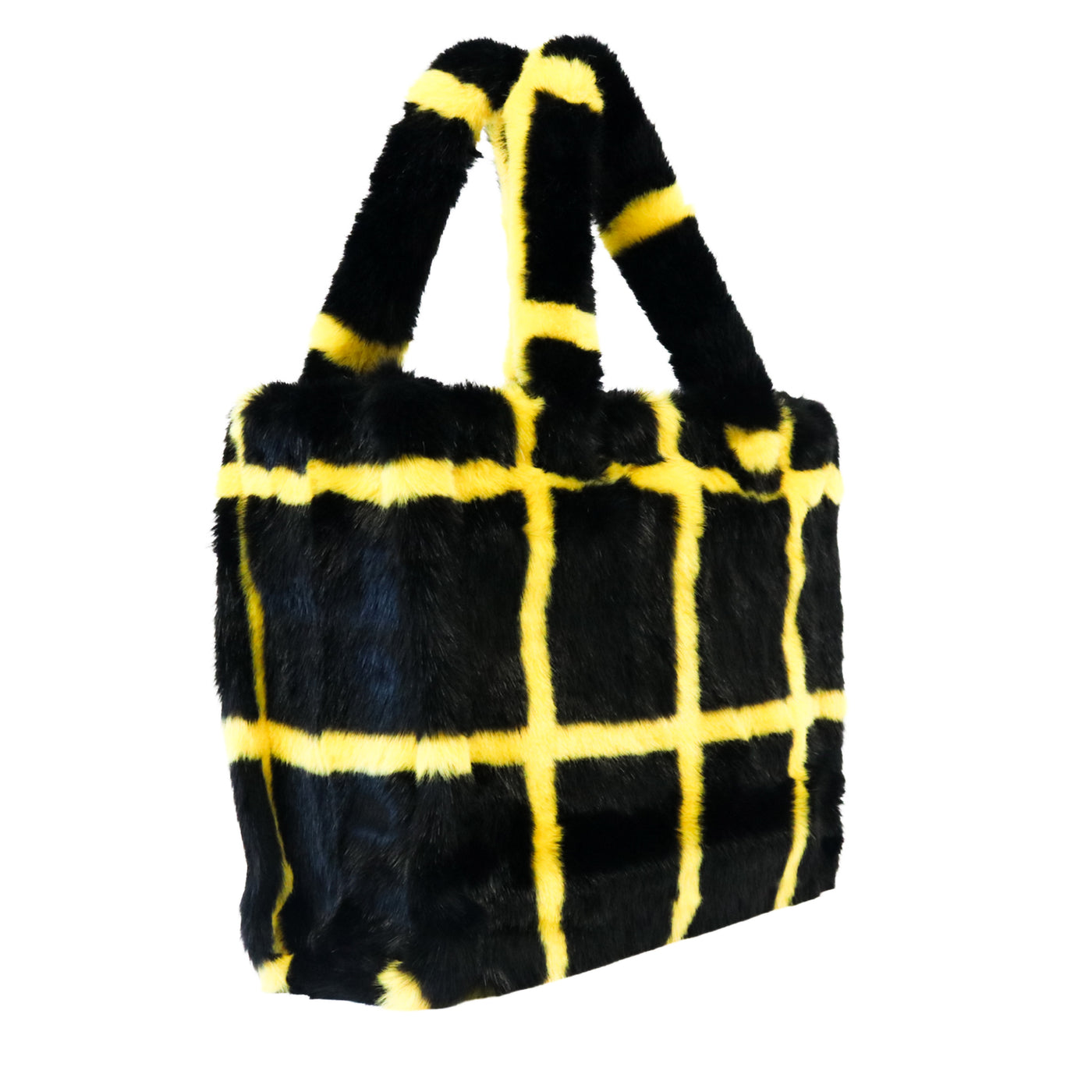 Queen Bee Plush Black & Yellow Bag